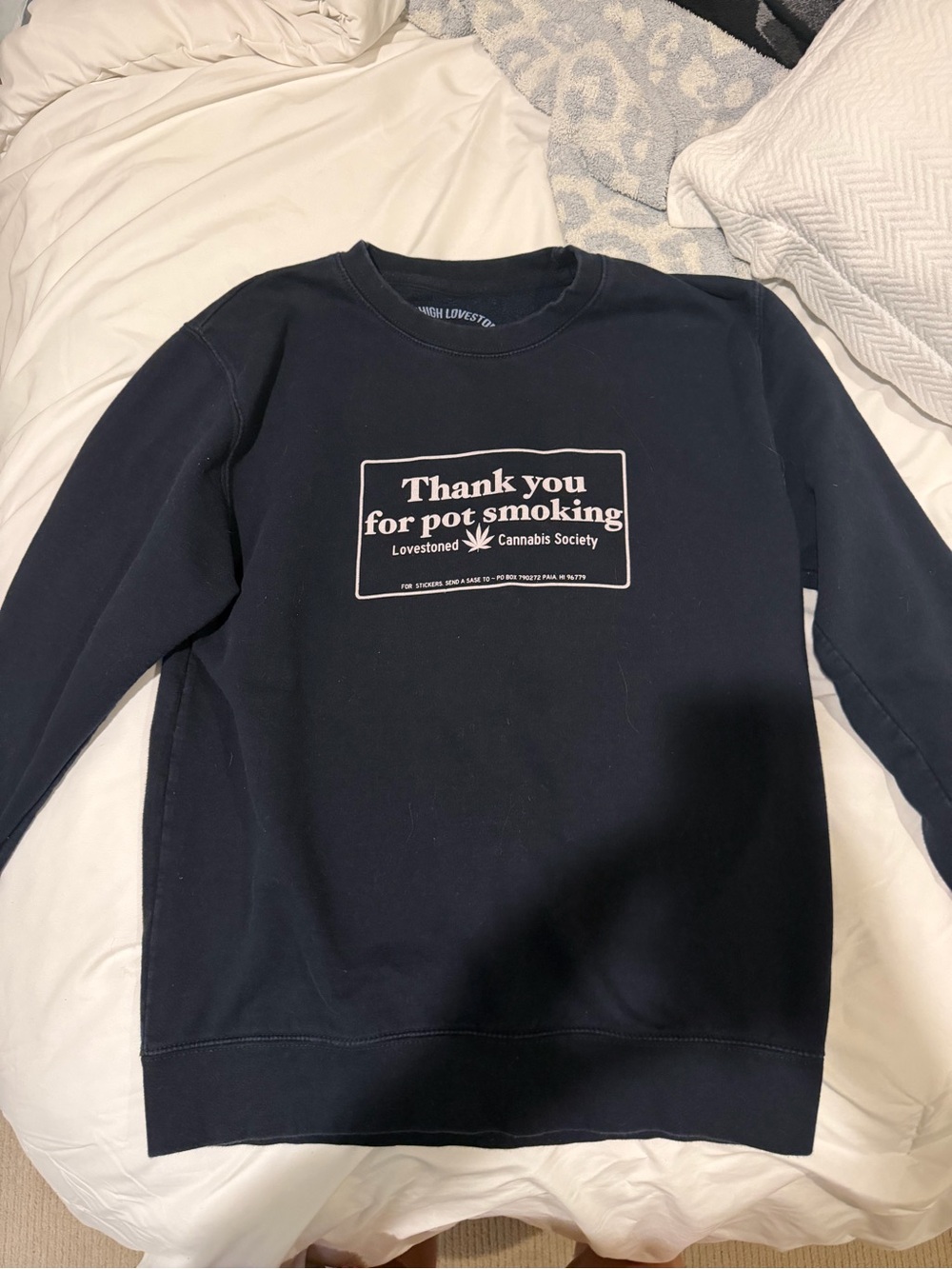 Thank you for pot smoking sweatshirt